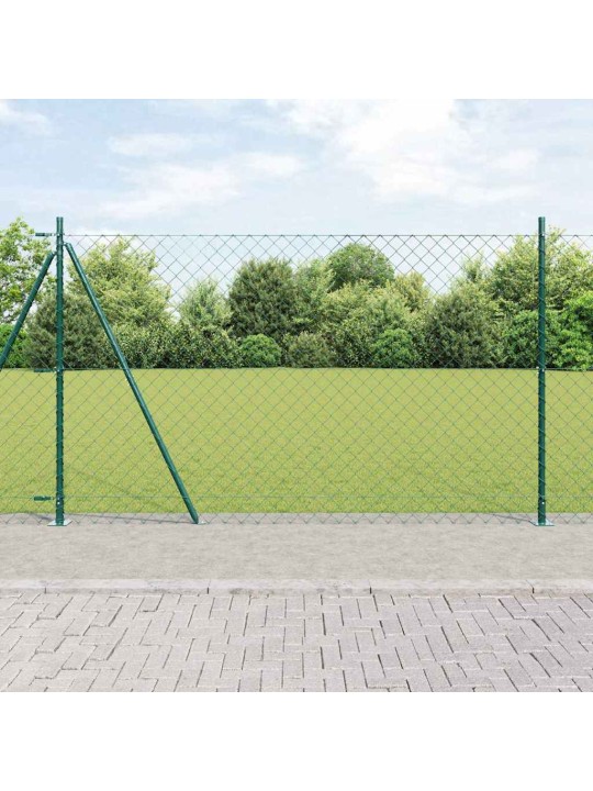 Ahela link aed postidega roheline 1.4 x 25 m teras