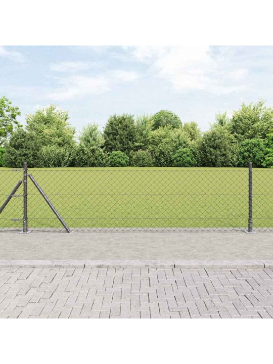Ahela link aed postidega hall 0.4 x 10 m teras