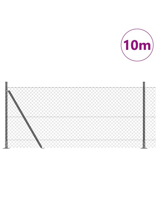 Ahela link aed postidega hall 1 x 10 m teras