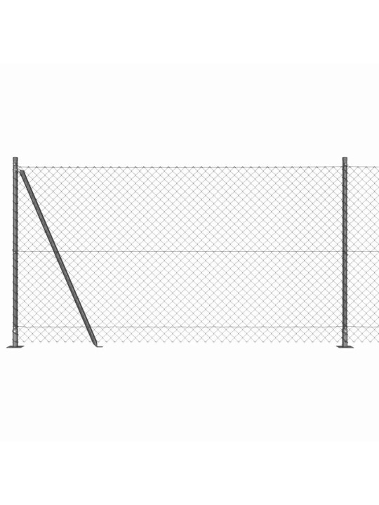 Ahela link aed postidega hall 1.2 x 10 m teras