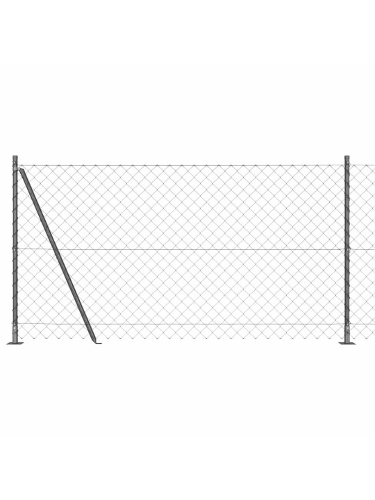 Ahela link aed postidega hall 1.2 x 10 m teras