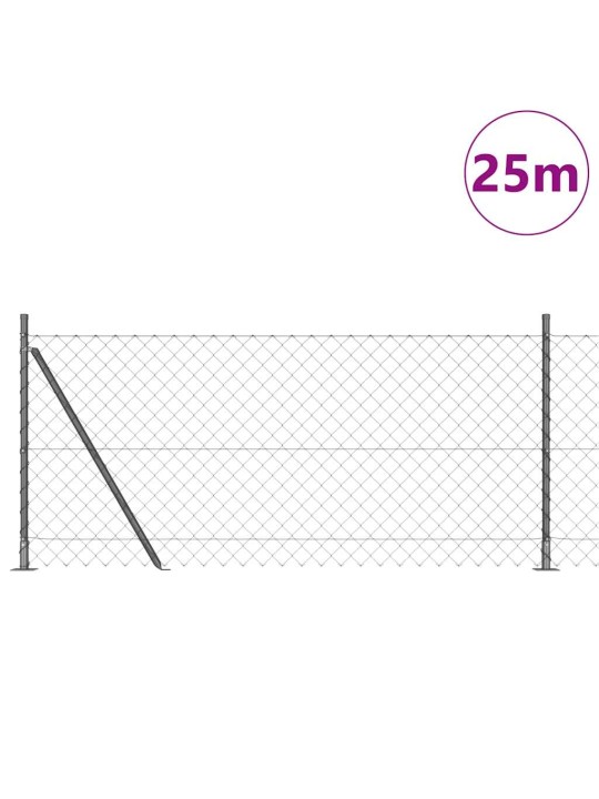 Ahela link aed postidega hall 0.8 x 25 m teras