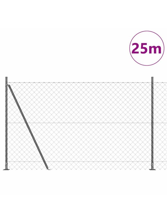 Ahela link aed postidega hall 1.4 x 25 m teras