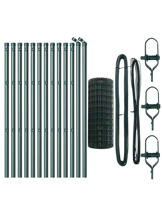 Aed koos postidega roheline 0.4 x 25 m teras