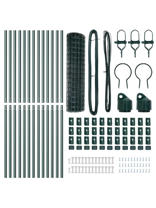 Aed koos postidega roheline 1 x 25 m teras