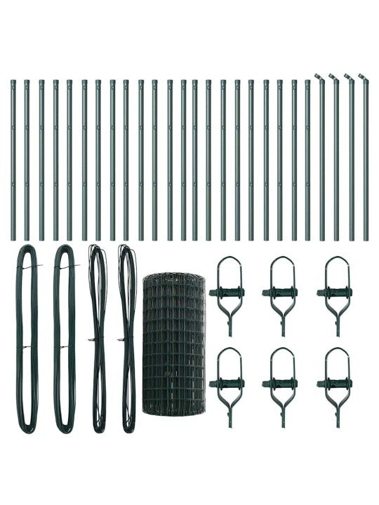 Aed koos postidega roheline 0.4 x 50 m teras