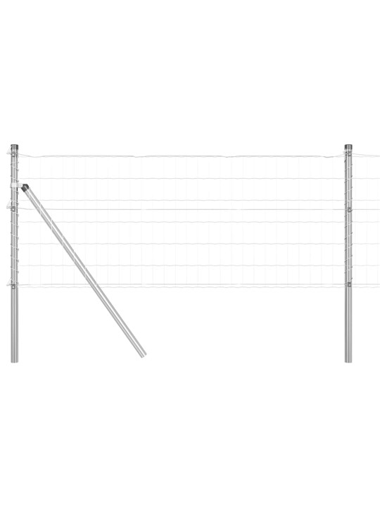 Aed koos postidega hõbedane 0.4 x 50 m teras