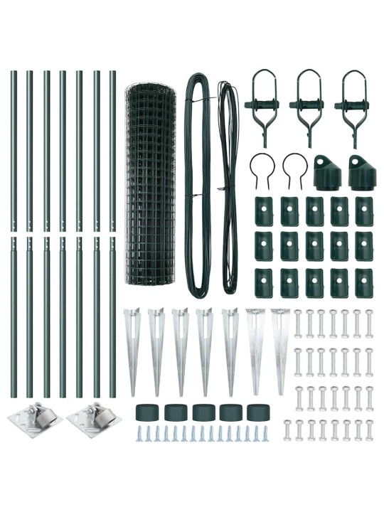 Aed koos postidega roheline 1 x 10 m teras