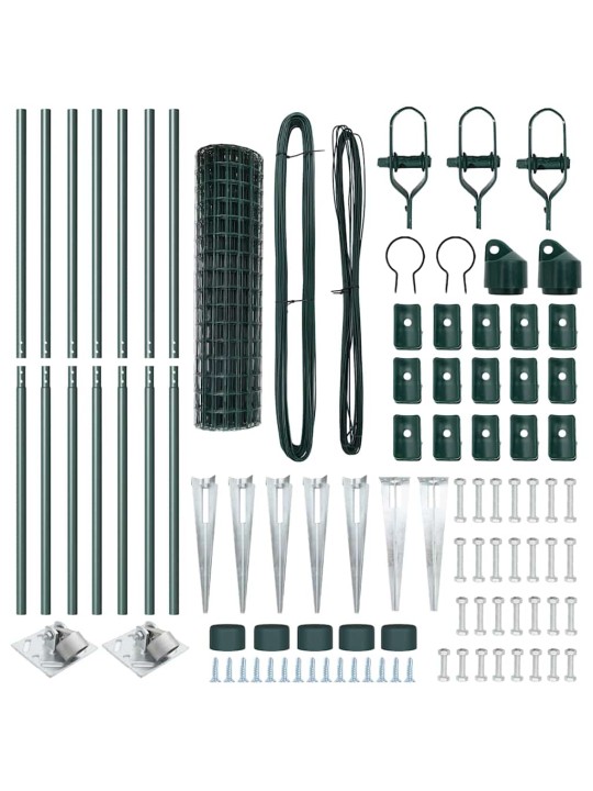 Aed koos postidega roheline 1 x 10 m teras