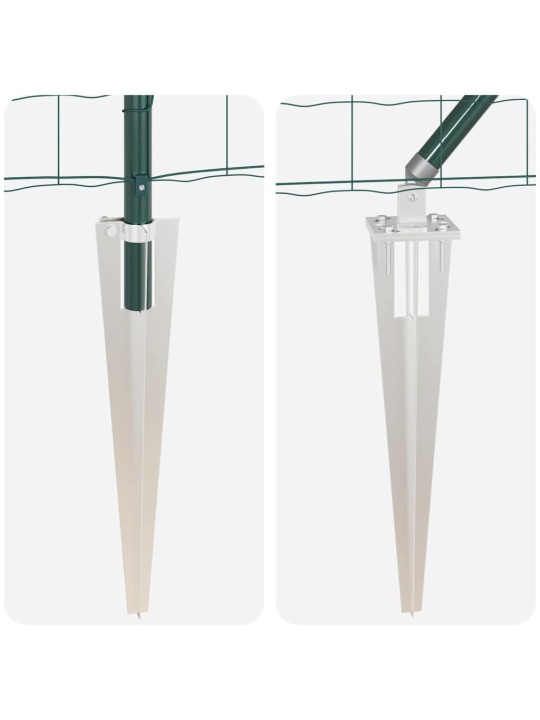 Aed koos postidega roheline 1.2 x 10 m teras