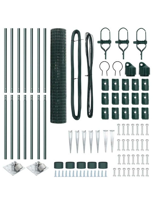 Aed koos postidega roheline 1.5 x 10 m teras