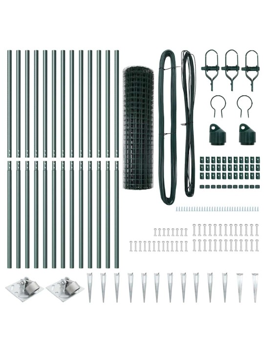 Aed koos postidega roheline 1 x 25 m teras