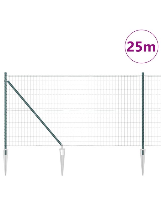Aed koos postidega roheline 1 x 25 m teras