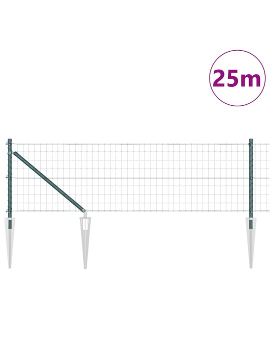 Aed koos postidega roheline 0.6 x 25 m teras