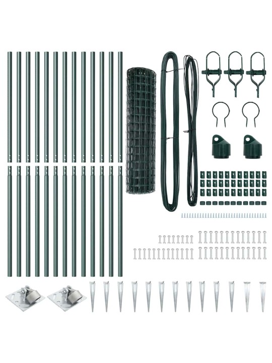 Aed koos postidega roheline 1 x 25 m teras