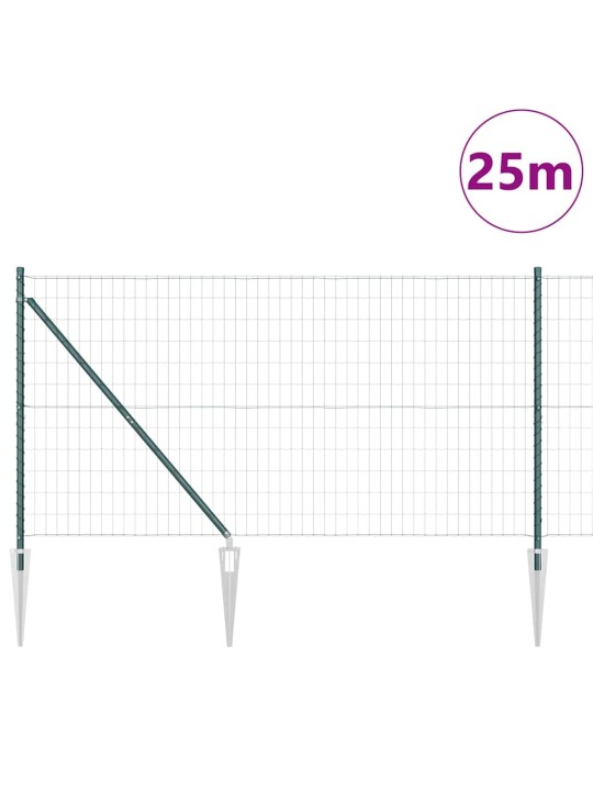 Aed koos postidega roheline 1 x 25 m teras