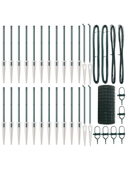 Aed koos postidega roheline 0.4 x 50 m teras