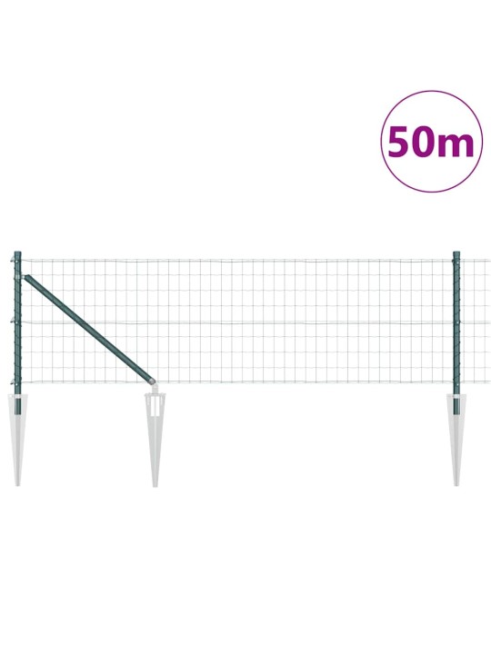 Aed koos postidega roheline 0.6 x 50 m teras