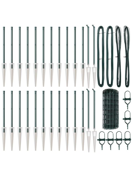 Aed koos postidega roheline 0.4 x 50 m teras