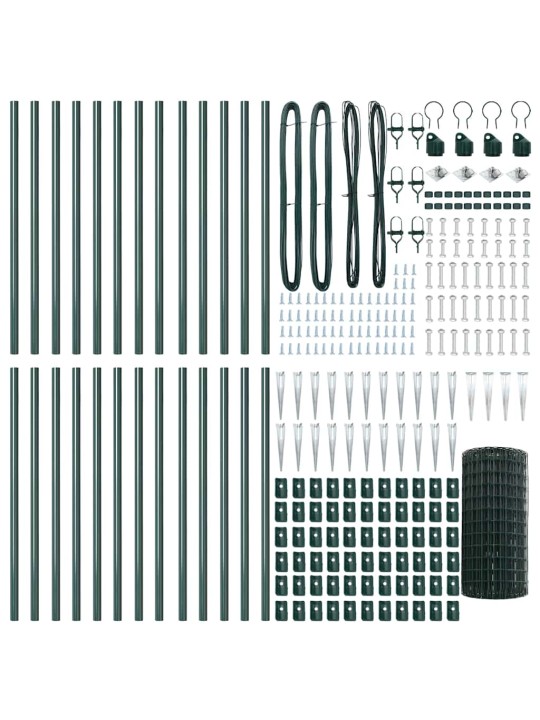 Aed koos postidega roheline 0.4 x 50 m teras