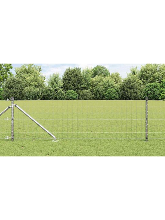 Aed koos postidega hõbedane 0.4 x 10 m teras