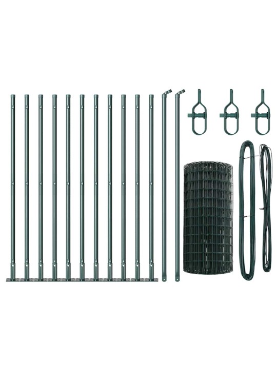 Aed koos postidega roheline 0.6 x 25 m teras