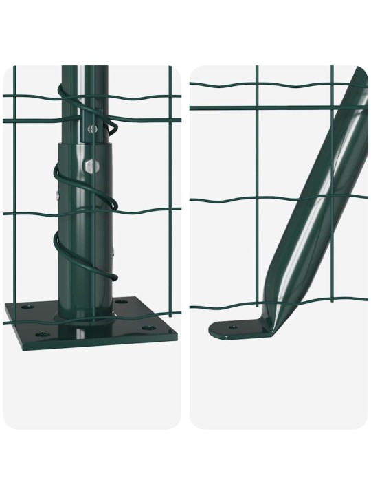 Aed koos postidega roheline 1 x 25 m teras