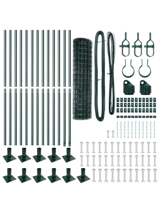 Aed koos postidega roheline 1 x 25 m teras