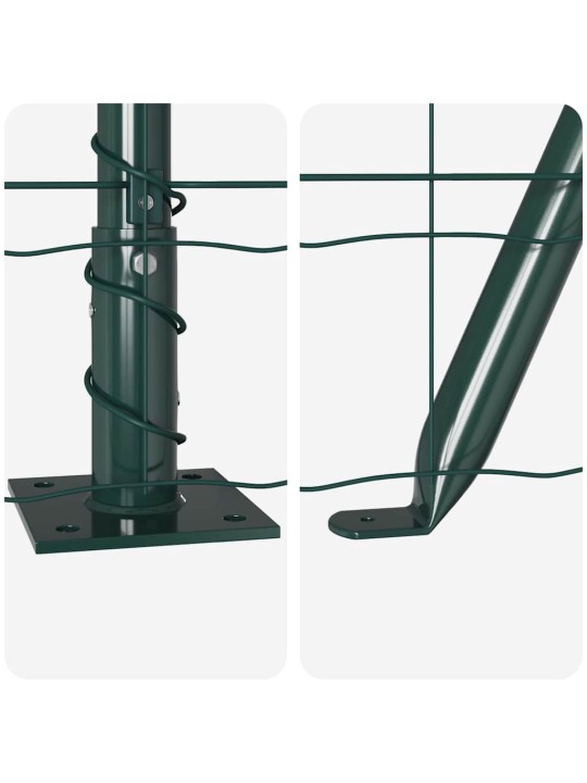 Aed koos postidega roheline 1 x 25 m teras