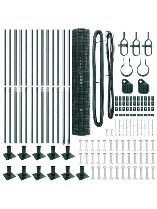 Aed koos postidega roheline 1.2 x 25 m teras