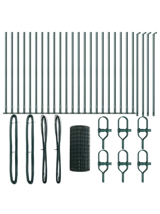 Aed koos postidega roheline 0.4 x 50 m teras