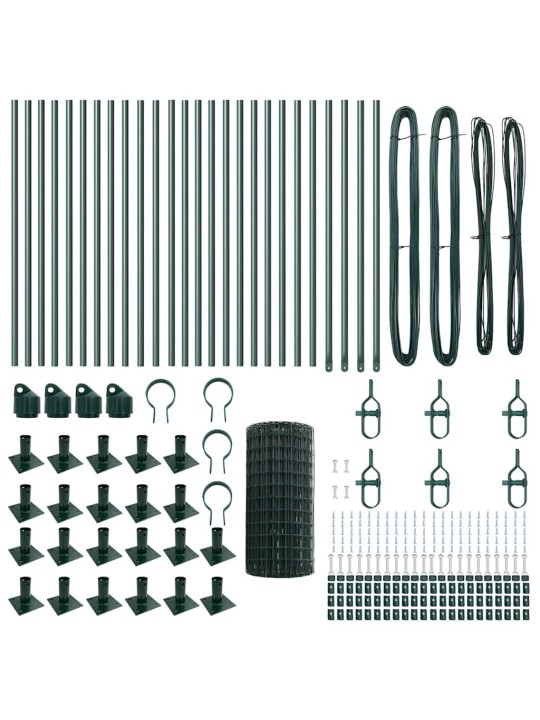 Aed koos postidega roheline 0.6 x 50 m teras