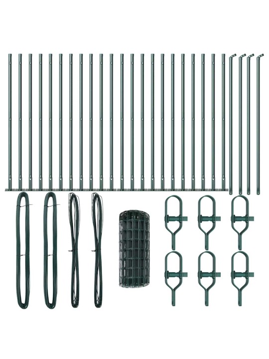 Aed koos postidega roheline 0.4 x 50 m teras