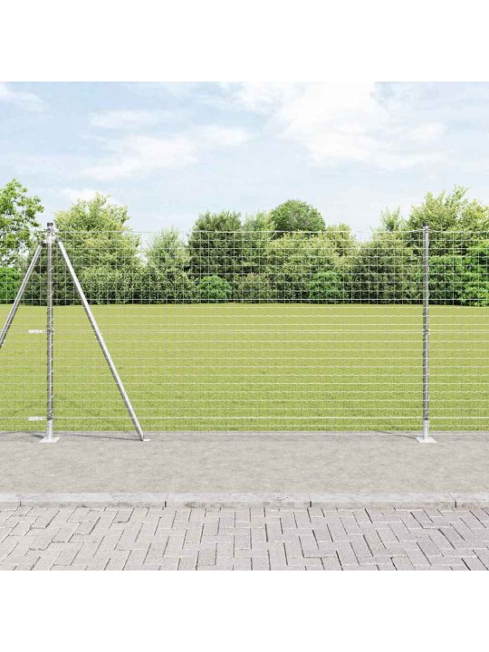 Aed koos postidega hõbedane 1.2 x 10 m teras