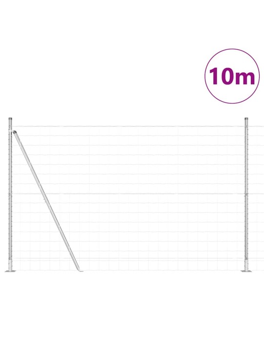 Aed koos postidega hõbedane 1.4 x 10 m teras