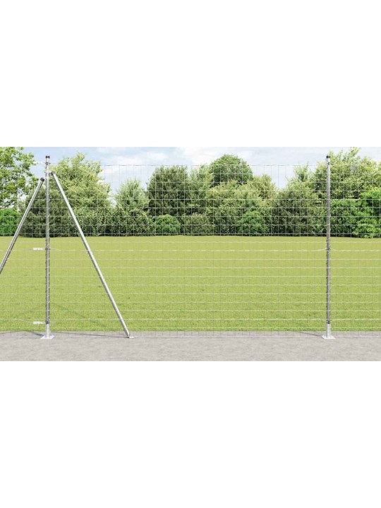 Aed koos postidega hõbedane 1.4 x 10 m teras