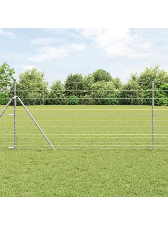 Karjamaa-aed hõbedane 25 x 1.2 m tsingitud teras