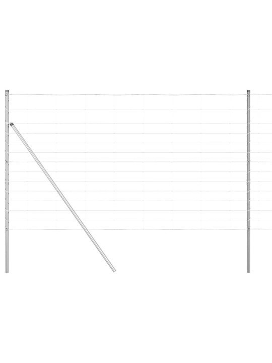 Karjamaa-aed hõbedane 25 x 1.4 m tsingitud teras