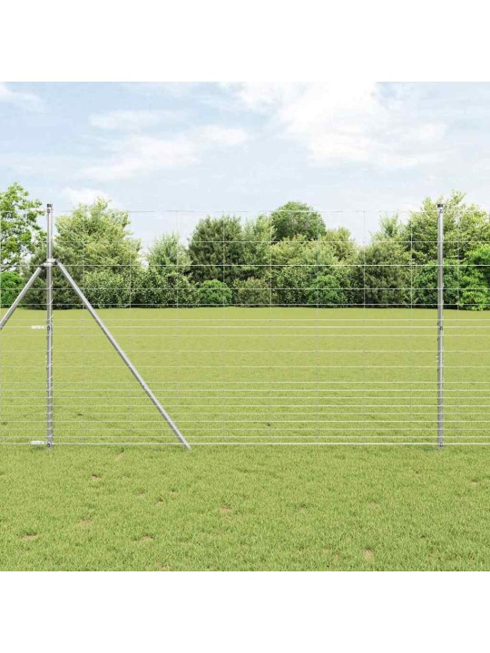 Karjamaa-aed hõbedane 25 x 1.5 m tsingitud teras