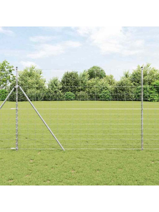 Karjamaa-aed hõbedane 25 x 1.6 m tsingitud teras