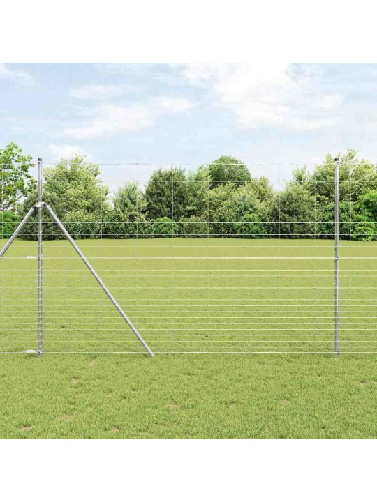Karjamaa-aed hõbedane 25 x 1.6 m tsingitud teras