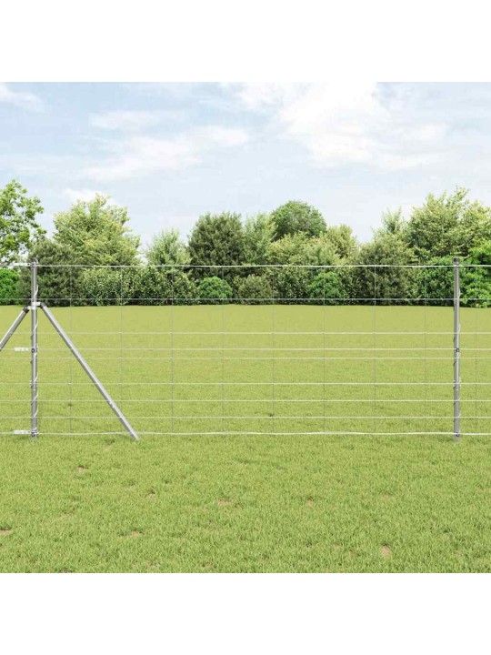 Karjamaa-aed hõbedane 50 x 1 m tsingitud teras