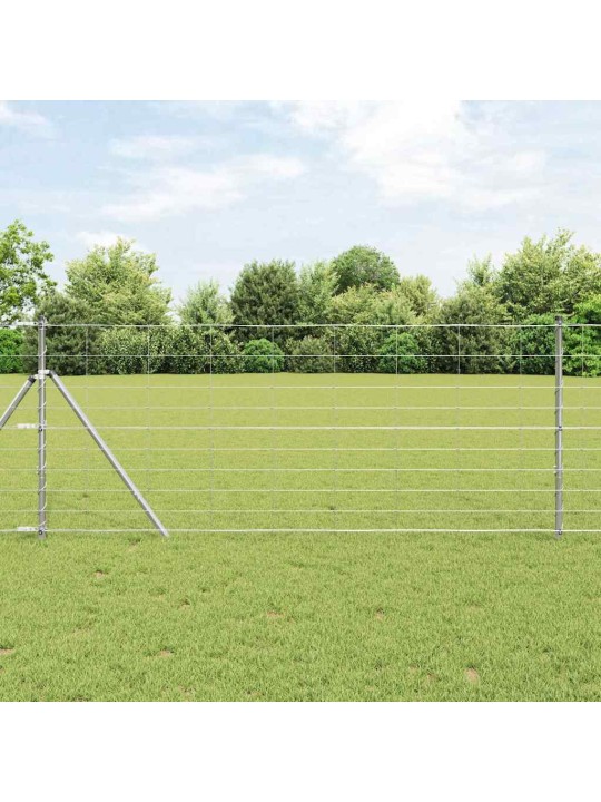 Karjamaa-aed hõbedane 50 x 1 m tsingitud teras
