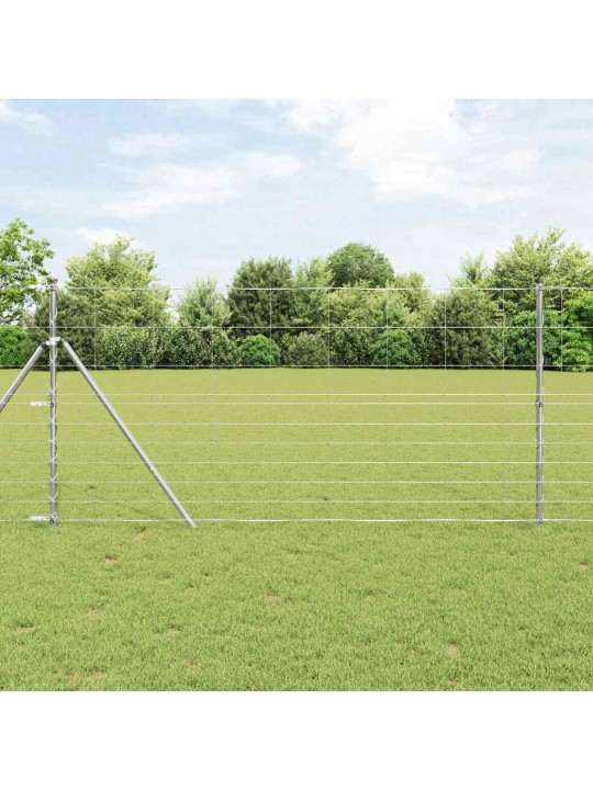 Karjamaa-aed hõbedane 50 x 1.2 m tsingitud teras