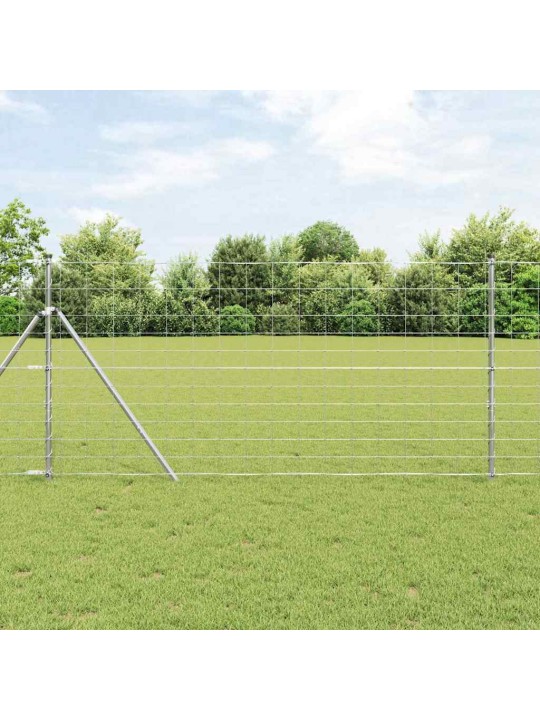 Karjamaa-aed hõbedane 50 x 1.2 m tsingitud teras