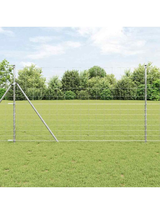 Karjamaa-aed hõbedane 50 x 1.4 m tsingitud teras