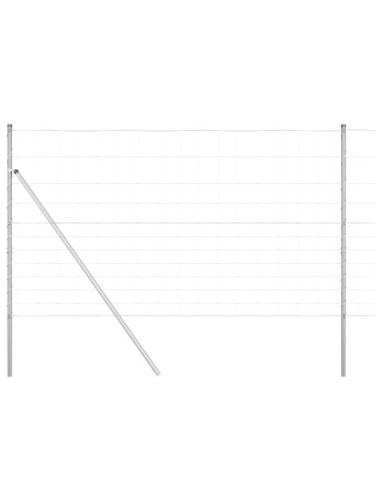 Karjamaa-aed hõbedane 50 x 1.4 m tsingitud teras