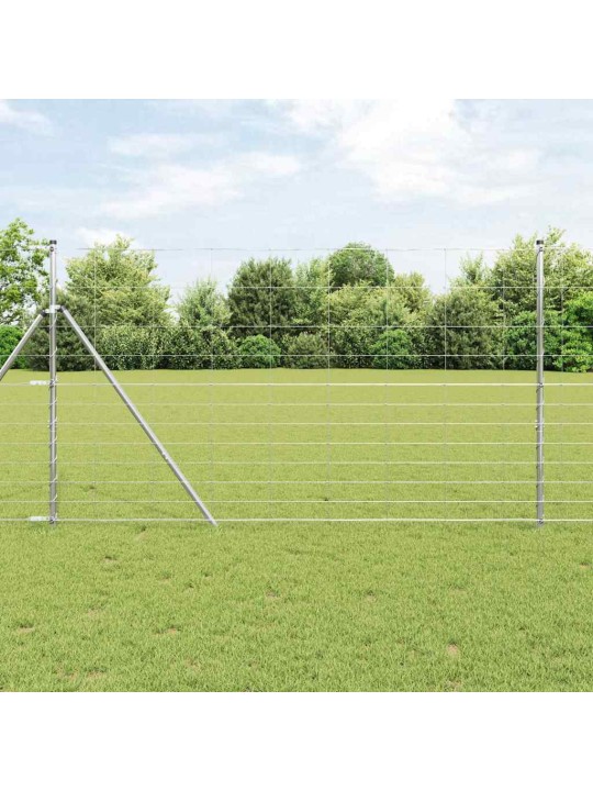 Karjamaa-aed hõbedane 50 x 1.4 m tsingitud teras