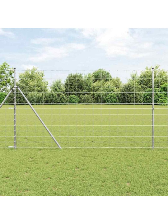 Karjamaa-aed hõbedane 50 x 1.4 m tsingitud teras