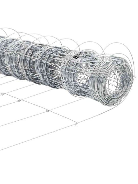 Karjamaa-aed hõbedane 50 x 1.6 m tsingitud teras